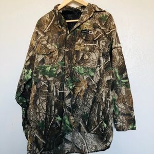 Camo long sleeve button up